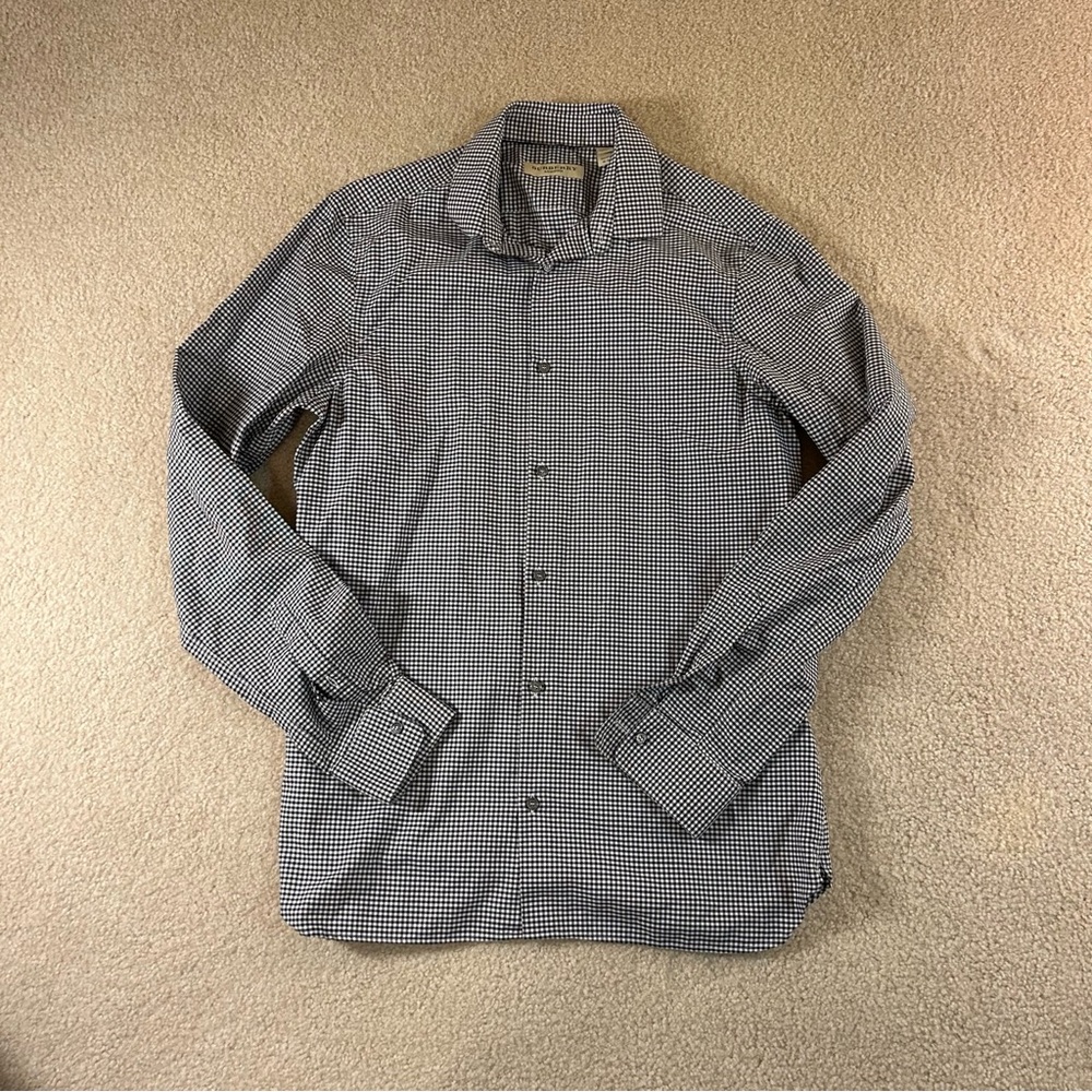 Burberry Checkered Button Down Shirt - image 1
